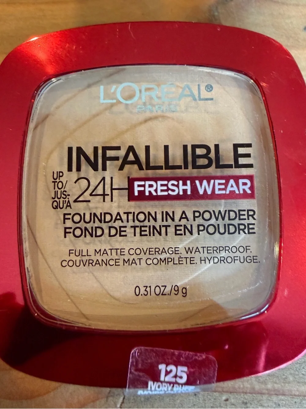 L’Oréal Infallible Fresh Wear Foundation, 125 Ivory, New Never Used